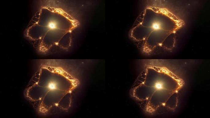 释放引力:超大质量黑洞具有前所未有的能量，扭曲了无缝循环的空间和时间结构