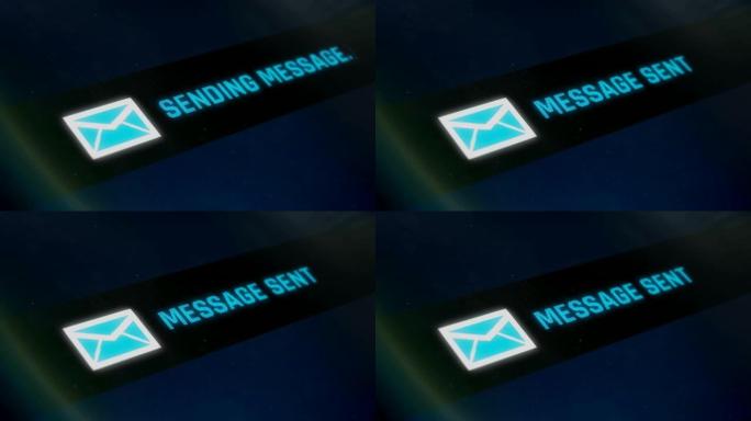 发送消息、智能手机屏幕文本、系统消息、通知