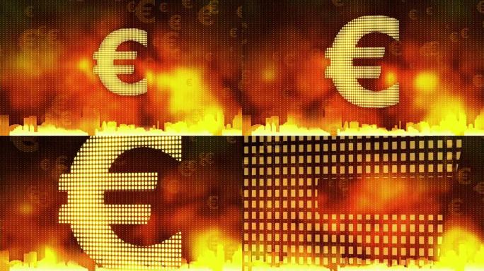 欧元签放大红底金融危机债务违约垄断