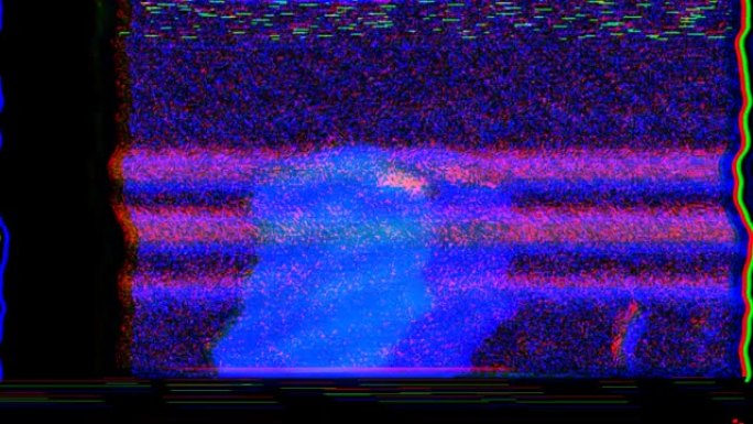 毛刺电视静态噪声失真信号问题错误视频损坏复古风格80s VHS测试图