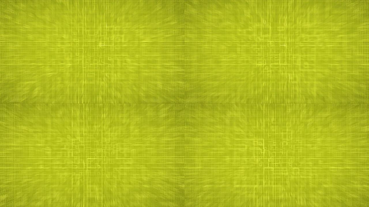 黄色3D几何电路循环动画背景
