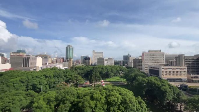 哈拉雷非洲统一广场的全景