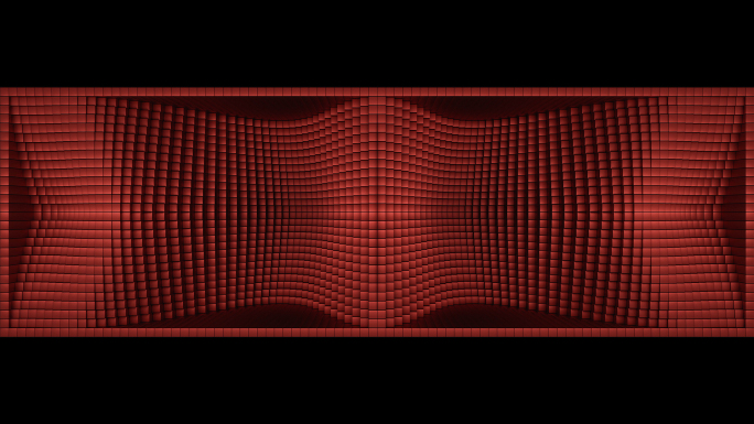 【裸眼3D】红色方块几何立体绝阵艺术空间