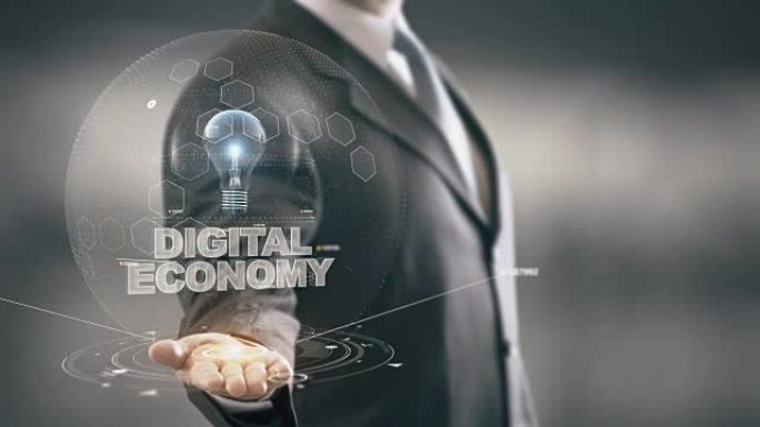 数字经济与灯泡全息商人概念
