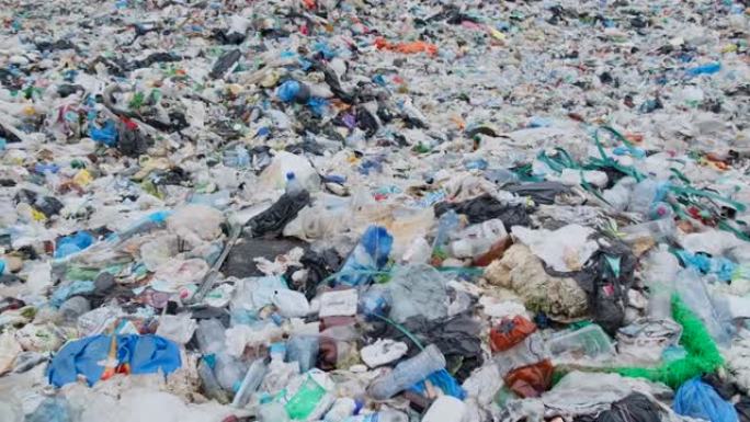 美国圣佩德罗被塑料废料卡布里洛海滩污染的海滩