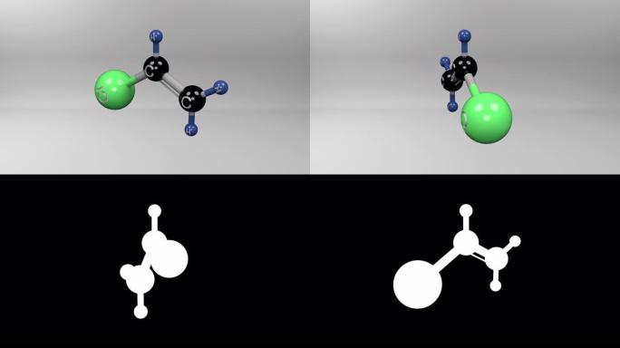 氯乙烯分子。