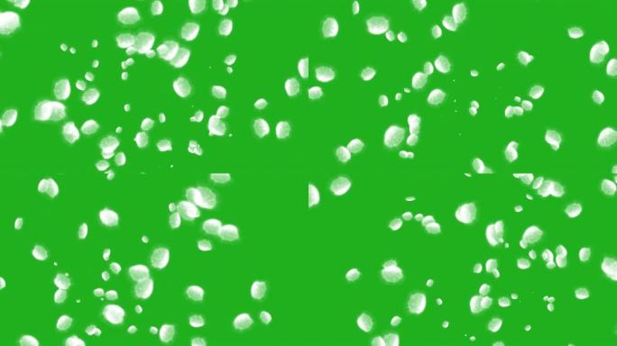闪亮的白色石头绿色屏幕运动图形