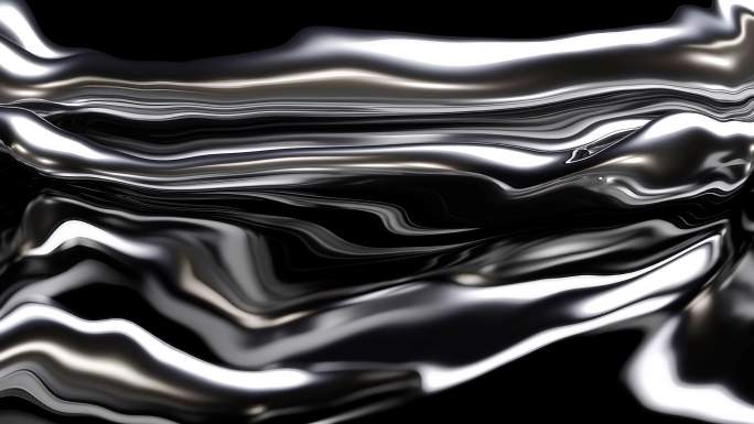 金属流动液体抽象背景