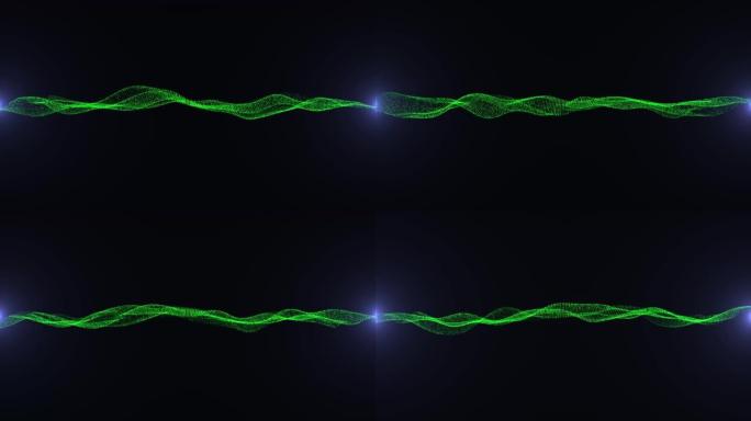 绿色背景的4k粒子