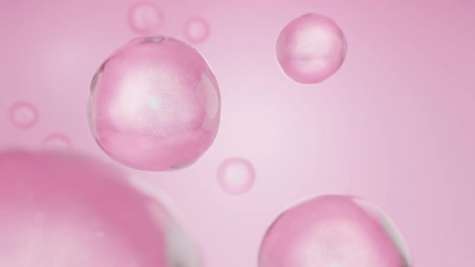 粉色胶原蛋白泡沫