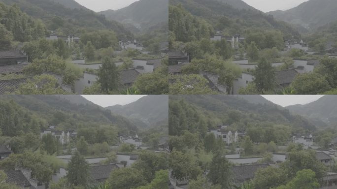 皖南徽派山村航拍