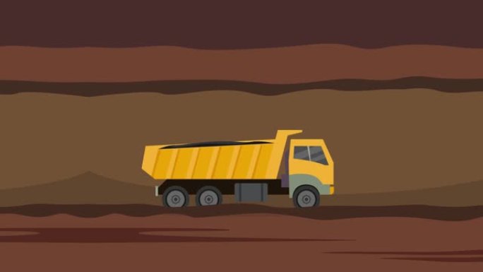 煤矿开采-地下无缝循环移动卡车