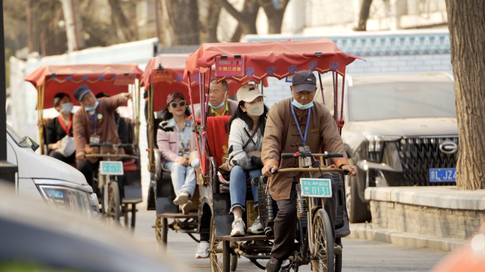 老北京后海人力三轮车