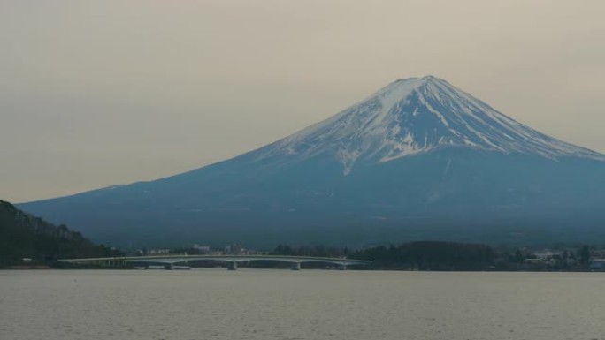 富士山景观冬季风光登山胜地美景