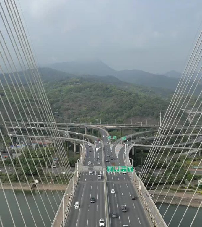 福州魁浦大桥穿越竖幅高清