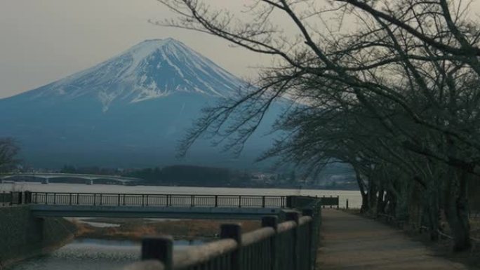 来自川口湖的富士山