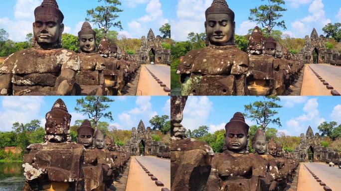 神秘的古代遗迹班台寺-柬埔寨著名地标，吴哥窟建筑群。柬埔寨暹粒。