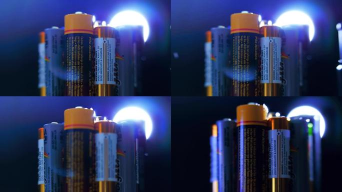 碱性电池位于点光源的背光中