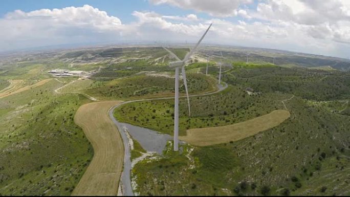 环保风电场产生纯能源而不破坏环境