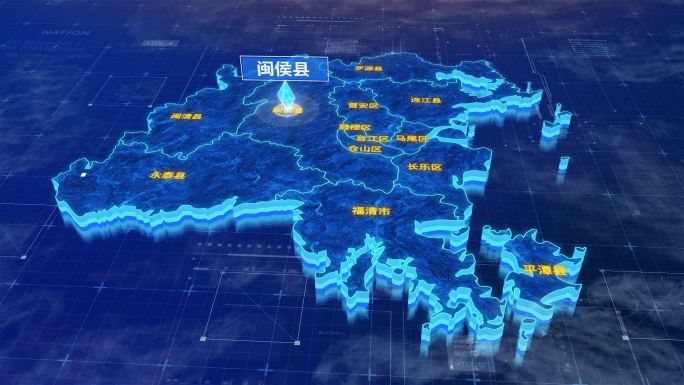 福州市闽侯县蓝色三维科技区位地图