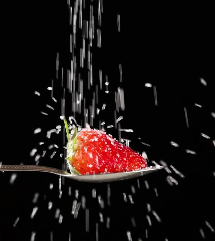 草莓创意竖拍视频素材