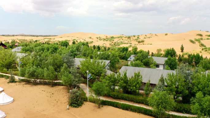 鄂尔多斯 库布齐沙漠 七星湖 生态治理
