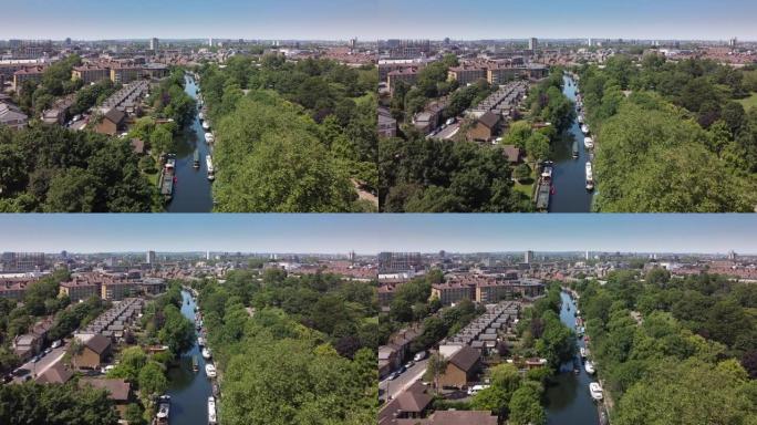 伦敦摄政运河和维多利亚公园
