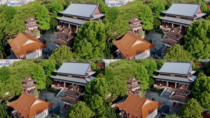 湖南长沙松柏寺古典建筑之美寺庙实拍视频