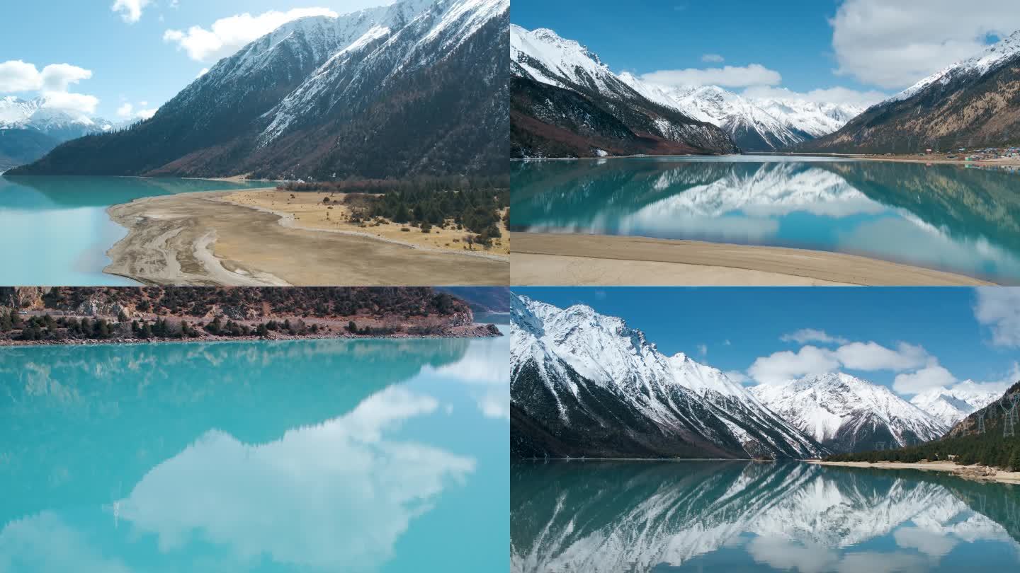 西藏最美湖泊 高山美景然乌湖 高原湖泊