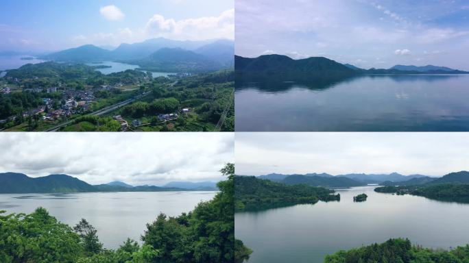 中国乡村绿水青山唯美太平湖