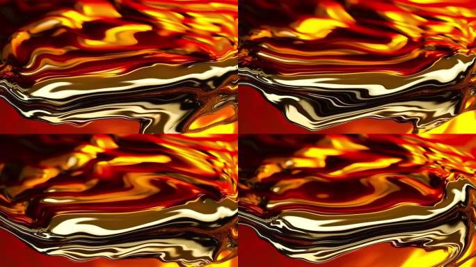 金属流动液体抽象背景