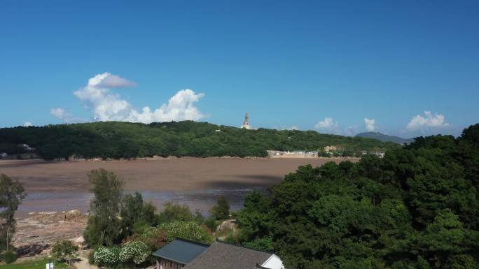 普陀山航拍 南海观音 南海观音航拍