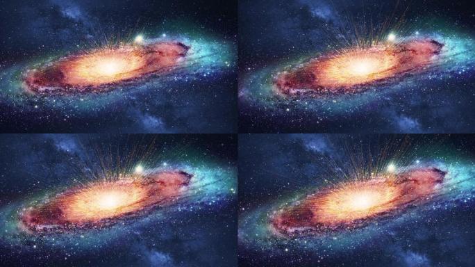 大爆炸。超新星爆炸。磁暴。深空中发光的星星。