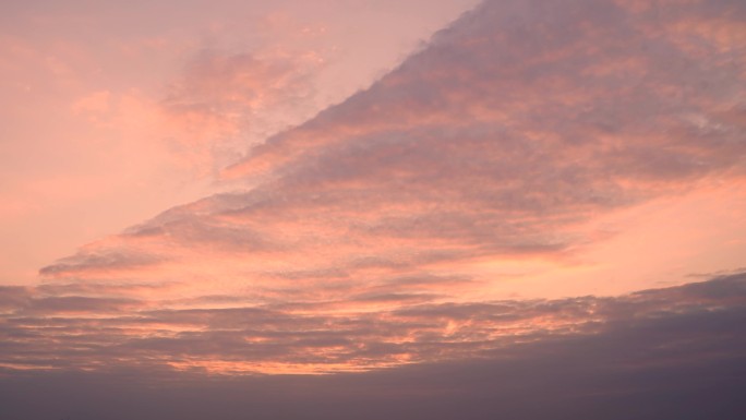 天空火烧云延时晚霞云层变化唯美云彩霞云朵