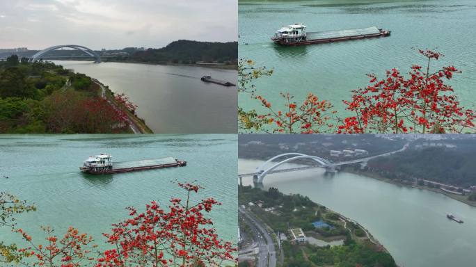 4K航拍南宁大桥