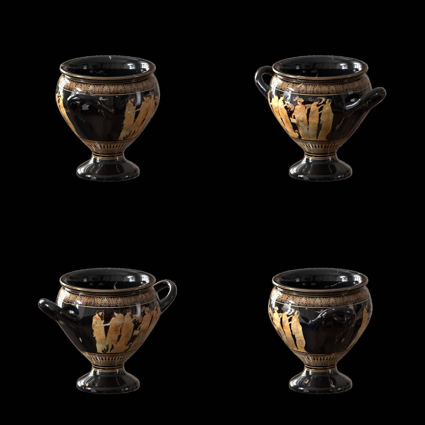 希腊罐子  罐子 瓷器 文物 古希腊