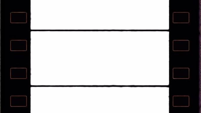 4k正品35毫米胶卷框架，带链轮孔和胶卷边缘喇叭口