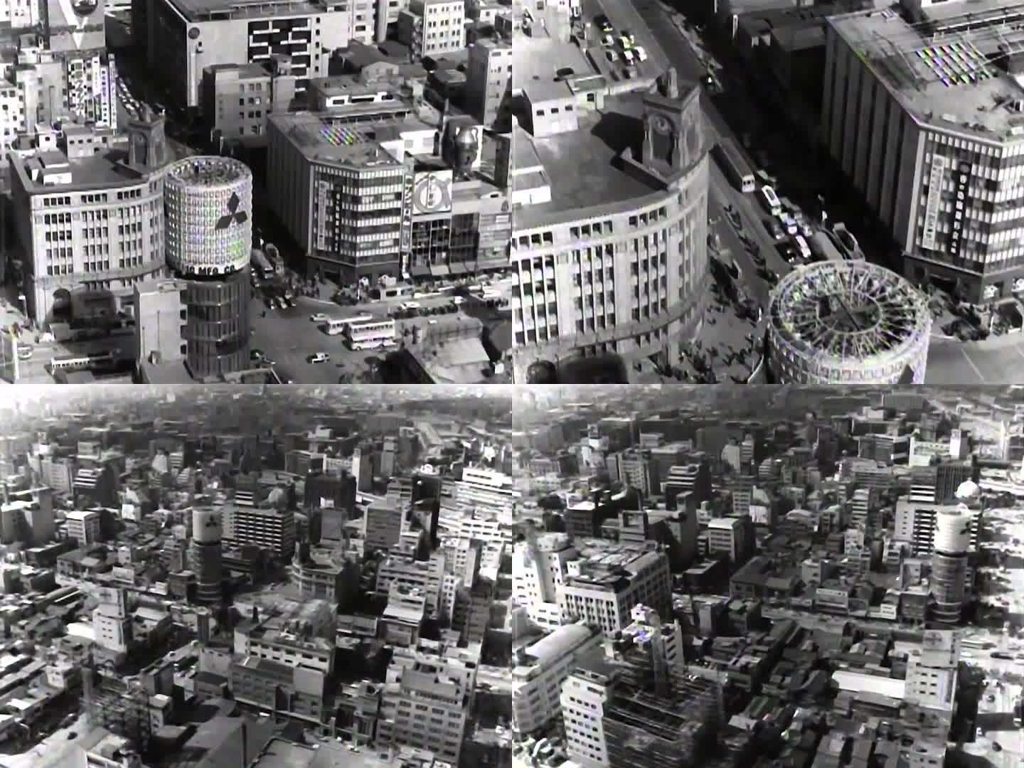 1963年航拍日本城市建筑