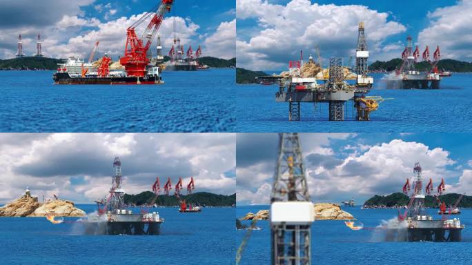 海上石油钻井平台石油开采