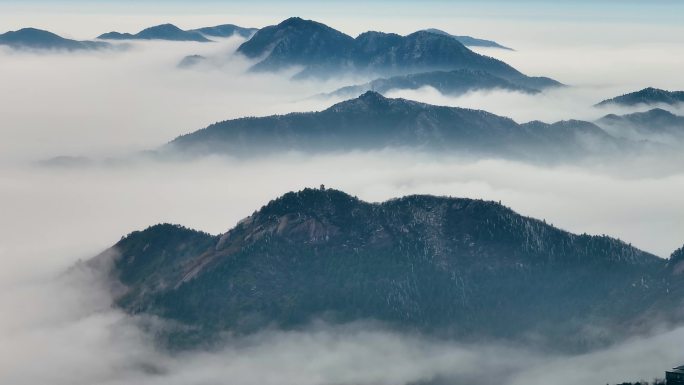 南岳七十二群峰之天柱峰云海