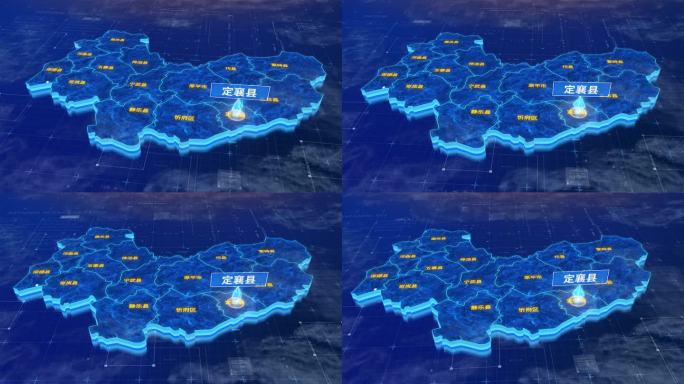 忻州市定襄县蓝色三维科技区位地图