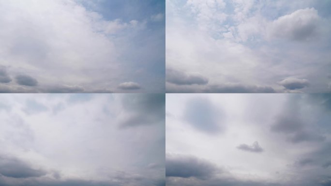 阴天乌云延时天空天气变化气象灰色天空阴云