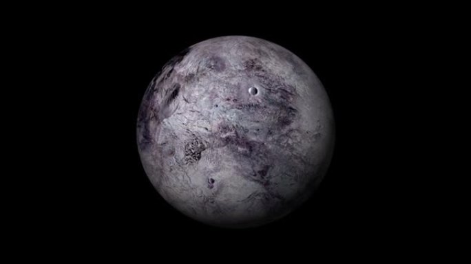 虚构的现实的谷神星行星孤立在黑色。3d渲染虚构星球。
