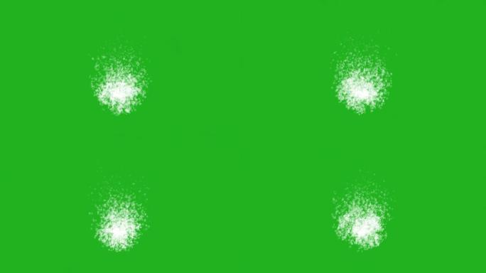 气泡破裂绿色屏幕运动图形
