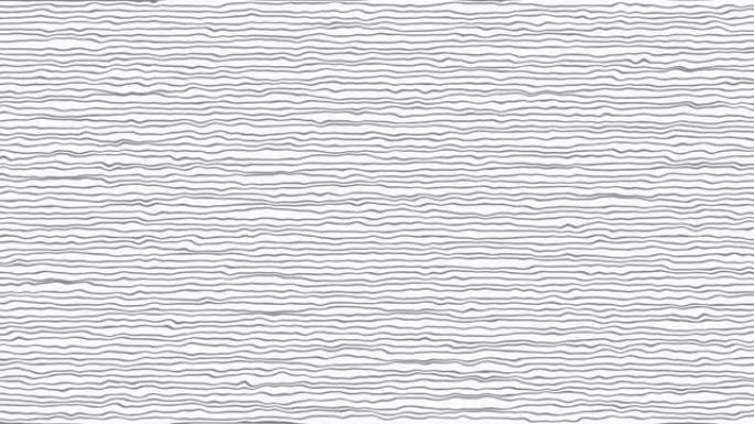 4k抽象之字形线海浪木纹线循环动画