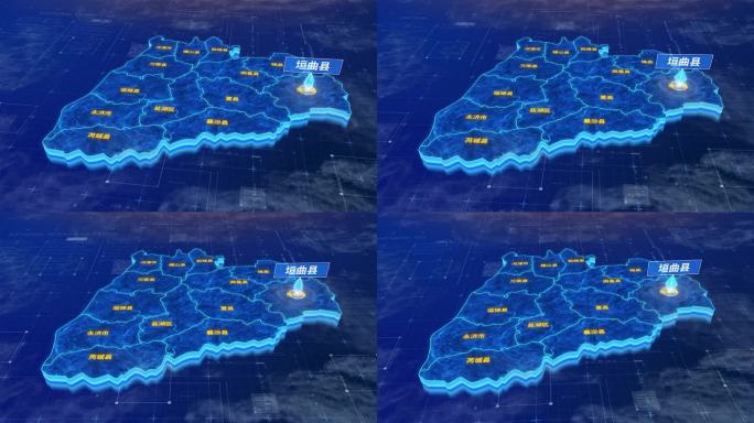 运城市垣曲县蓝色三维科技区位地图