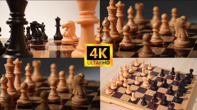 4K国际象棋视频素材