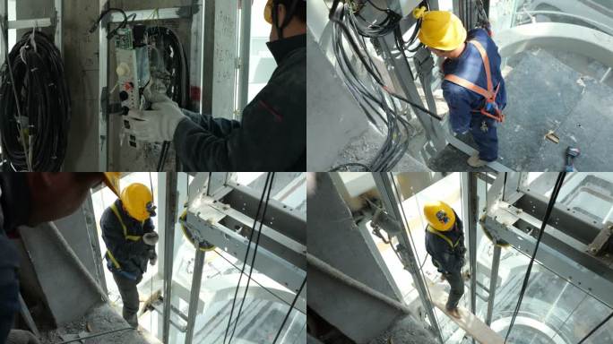 项目装修阶段安装电梯施工