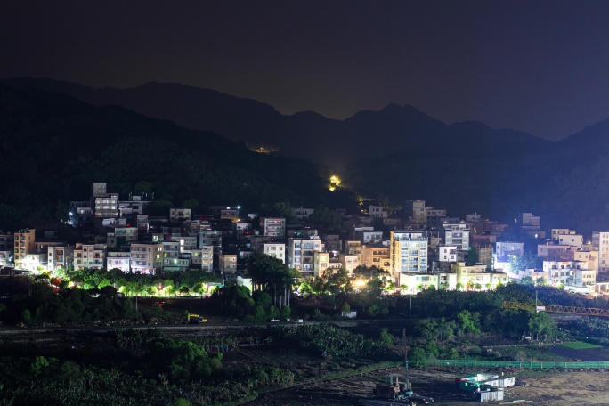 乡村夜景延时