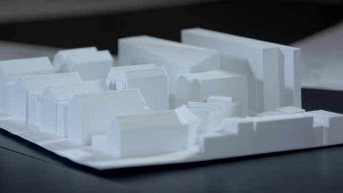 英国诺丁汉郡诺丁汉白色微型建筑模型